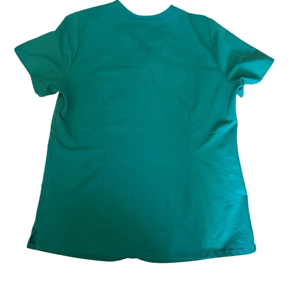 Figs Technical Collection Green Nurse Scrub Top Size Medium